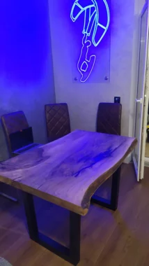 Стол кухонный из ореха 80х100 фото 9